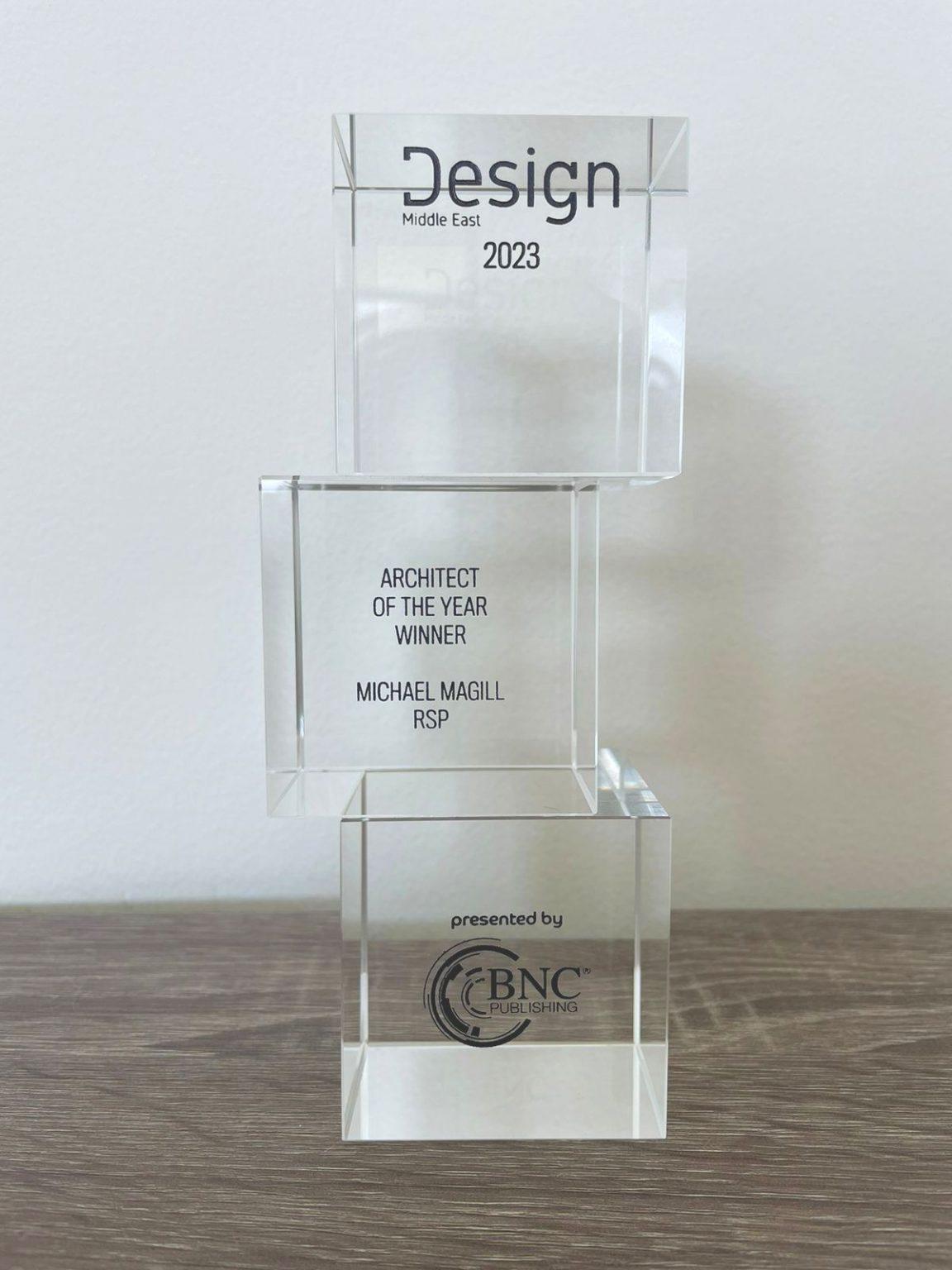 Michael Magill Rsp RSP's Michael Magill Wins Architect of the Year Middle East | RSP