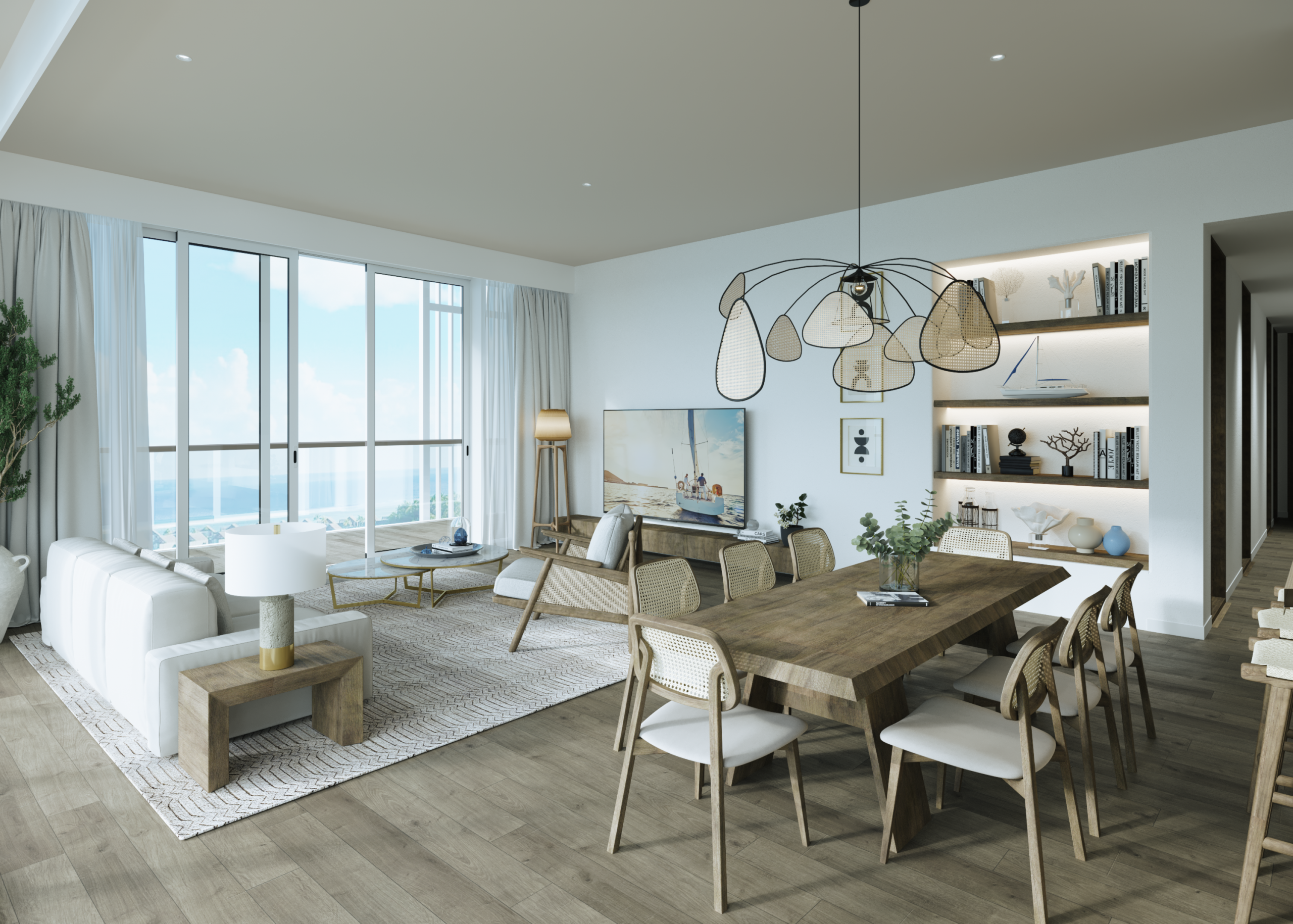 Marina Village Interiors - Living Room 2