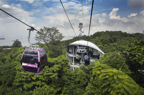 Intra-Island Cableway at Sentosa Island 09